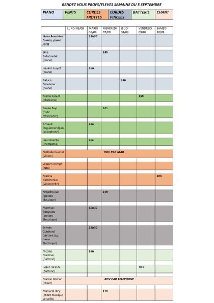 RENDEZ-VOUS PROFS/ÉLÈVES 2022